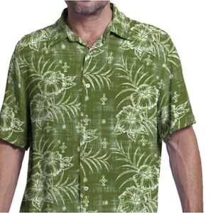 Jimmy Buffet Margaritaville short sleeve button down tropical beach luau shirt